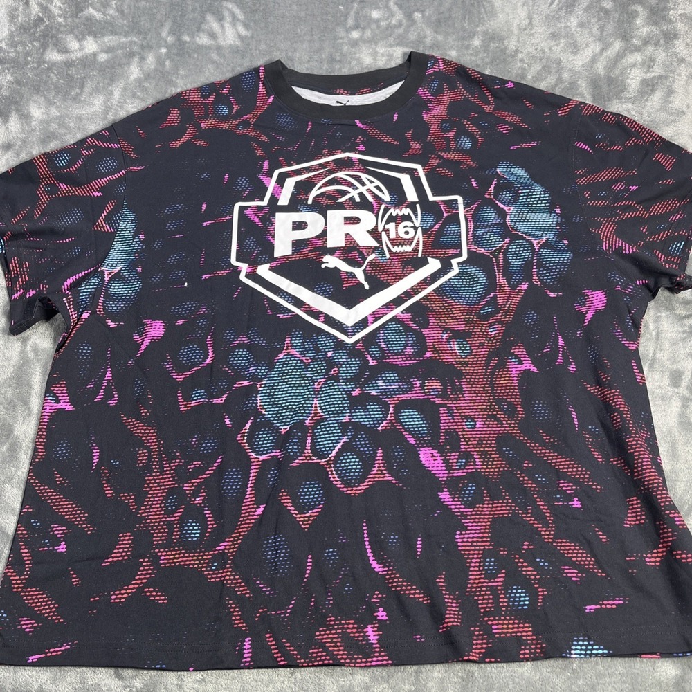 Puma Mens Shirt XXL Activewear Athletic Short Sleeve Training Pro16 Snakesin NEW